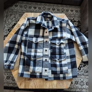 Filson Mackinaw Cruiser White and Black (Large)